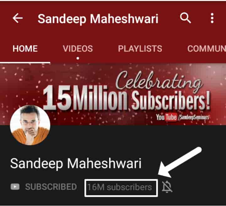 Sandeep Maheshwari Channel Screenshot